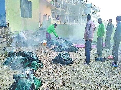 Disaster management and operations center set fire to the store